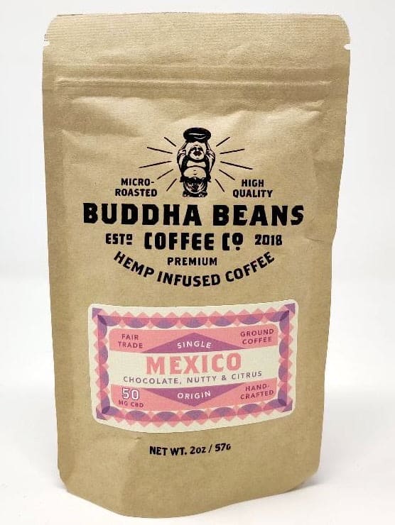 Buddha Beans Mexico USDA Organic CBD Coffee, Chiapas, 12oz