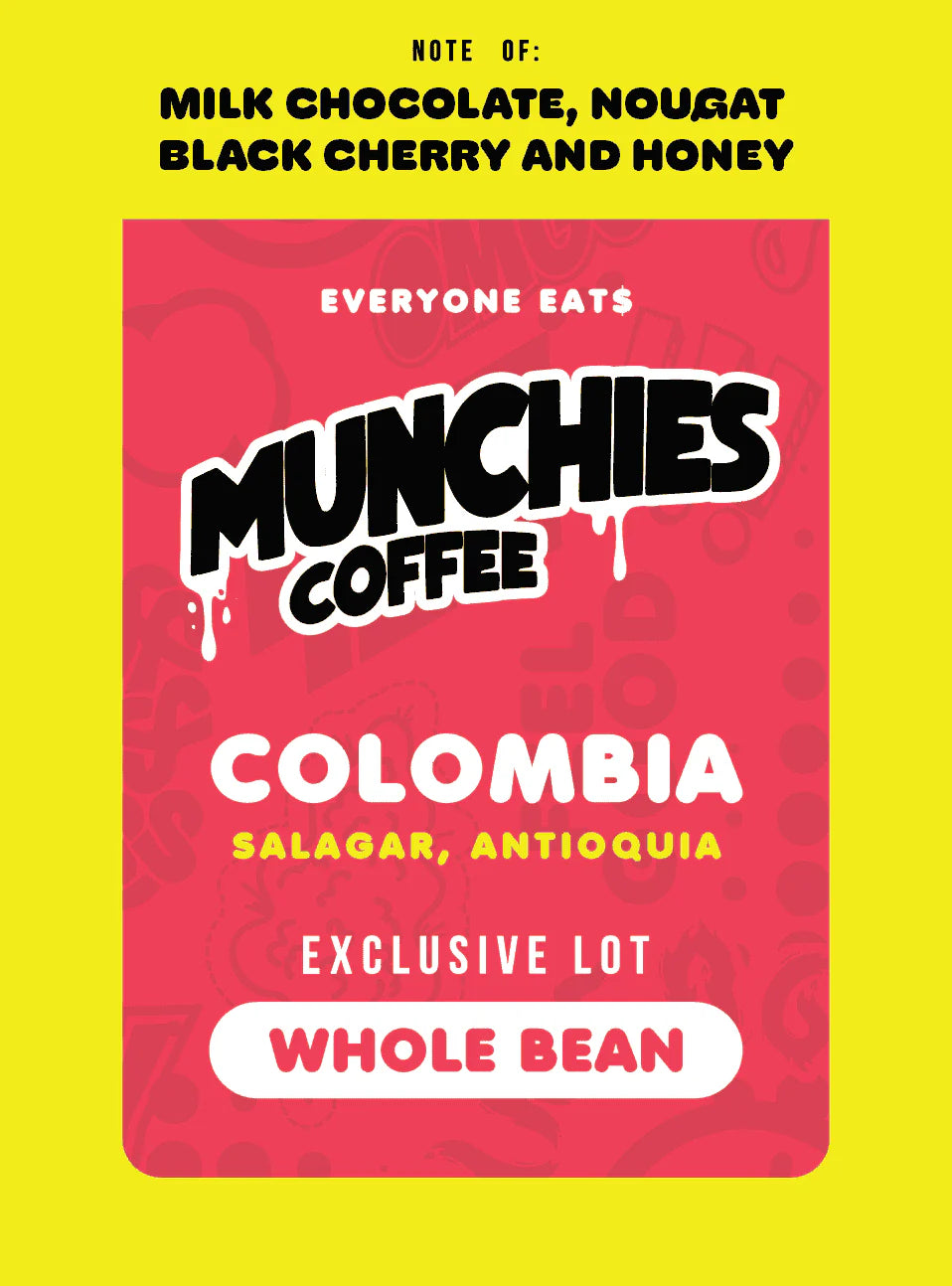 12oz Munchies Exclusive Colombian Espresso Coffee Bean (Limited Edition)