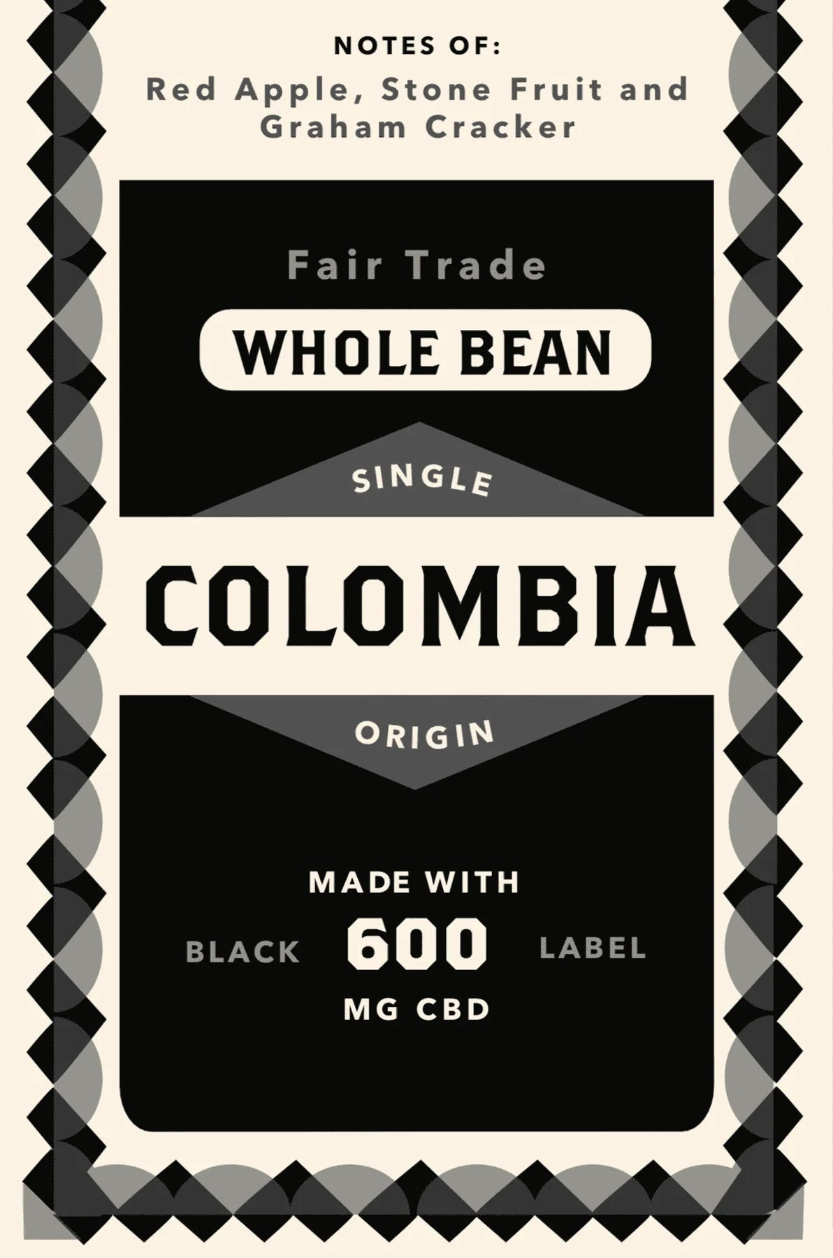Black Label Colombia 600mg CBD Coffee
