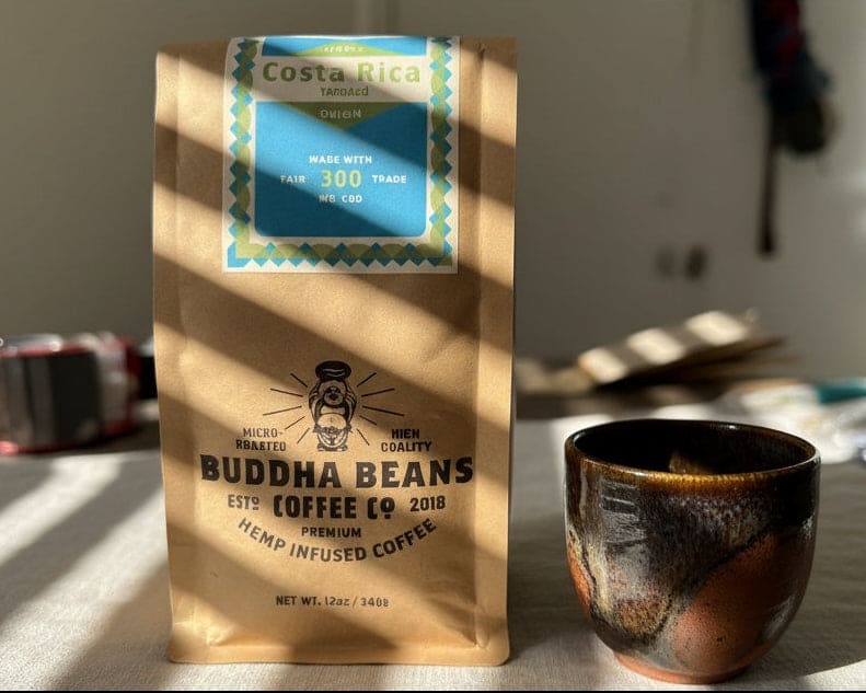 Buddha Beans Costa Rica CBD Coffee, Tarrazu Small Lot, 12oz
