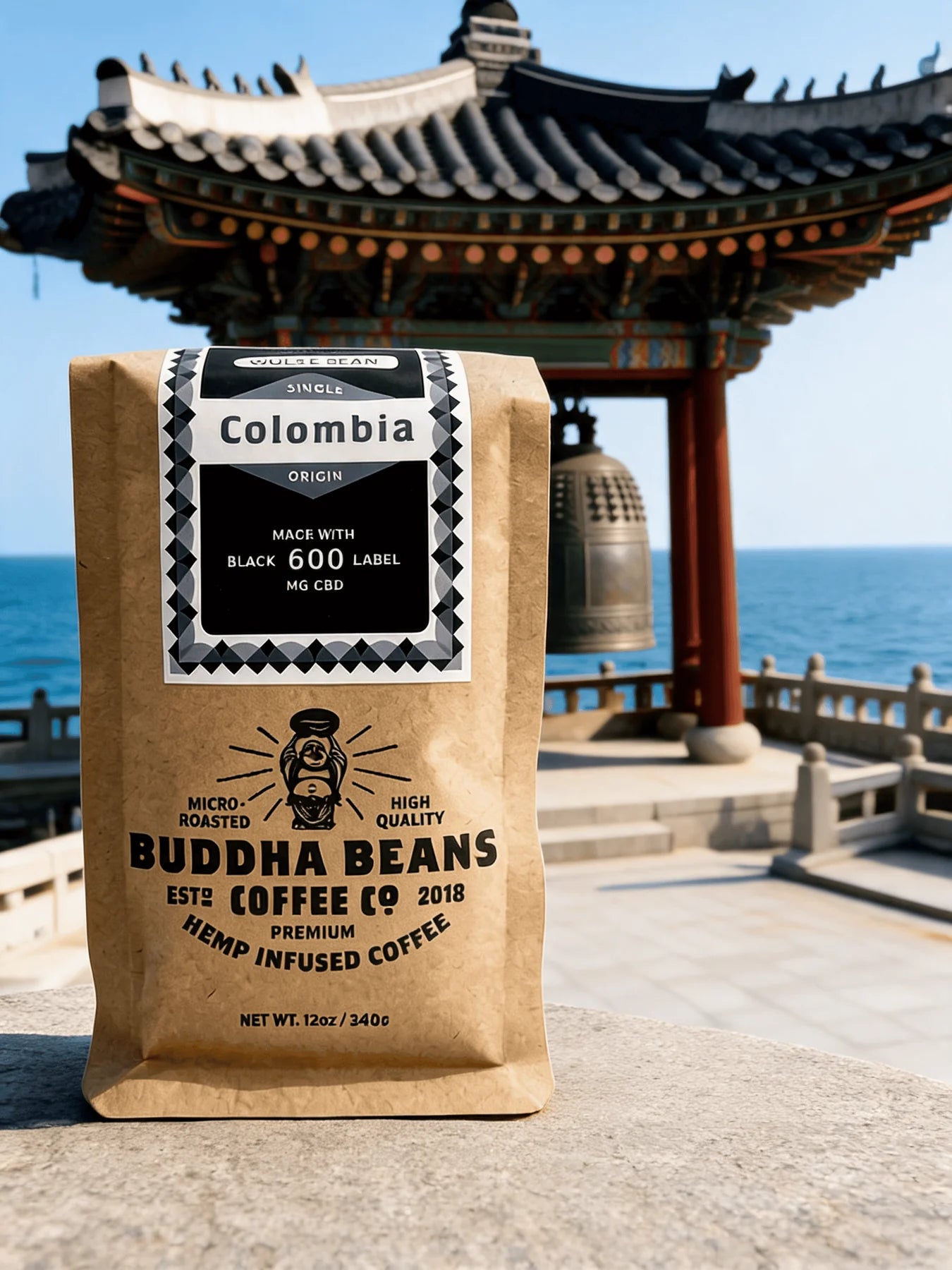 Black Label Colombia 600mg CBD Coffee