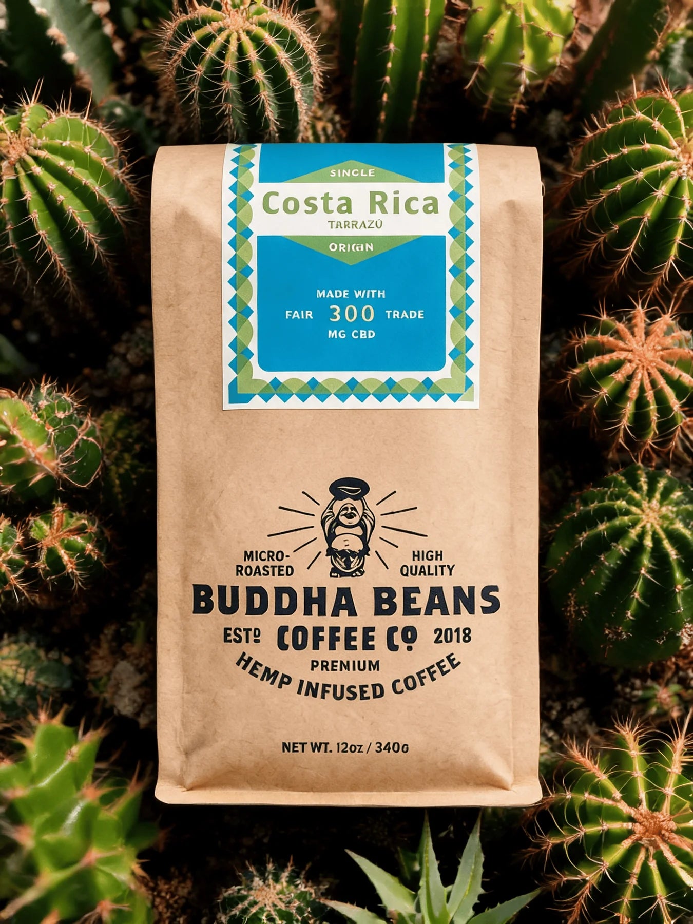 Buddha Beans Costa Rica CBD Coffee, Tarrazu Small Lot, 12oz