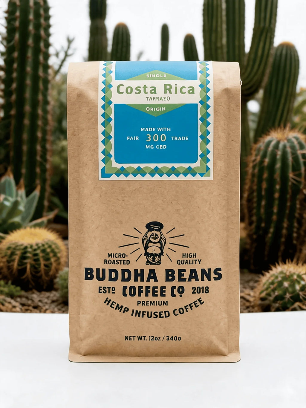 Buddha Beans Costa Rica CBD Coffee, Tarrazu Small Lot, 12oz